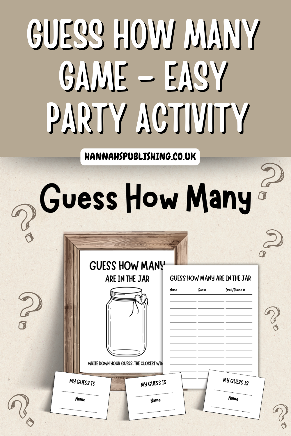 Guess How Many Sweets Printable