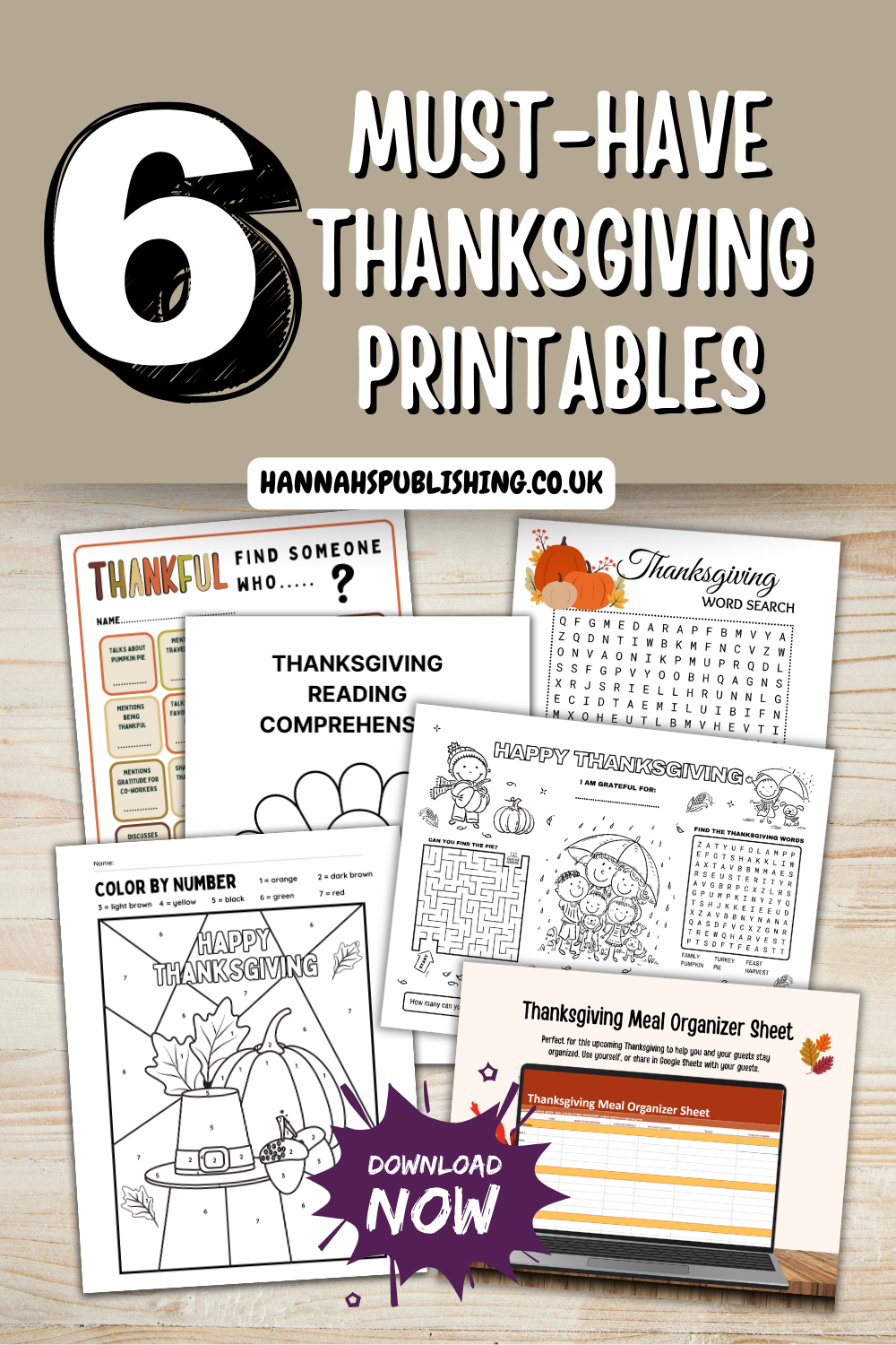 6 Must-Have Thanksgiving Printables to Make Your Holiday Fun, Festive And Organized
