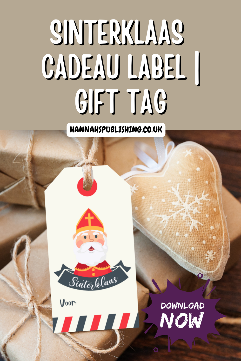 Sinterklaas Cadeau Label | Sinterklaas Gift Tag