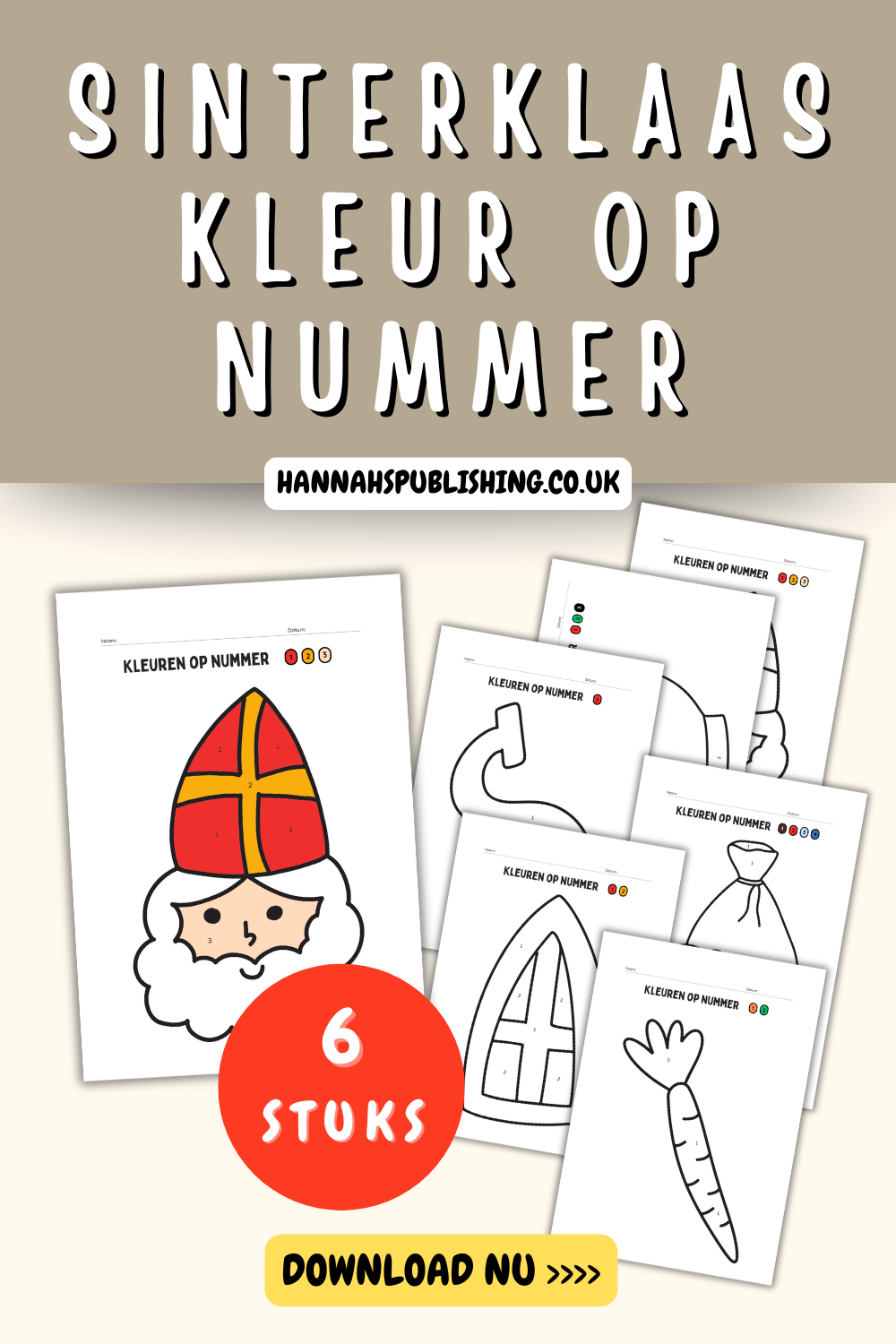 Sinterklaas Kleuren op Nummer Kleurplaten; Printbaar Sinterklaas kleurplaten - Leuk voor pakjesavond of op school! | Kids Activities