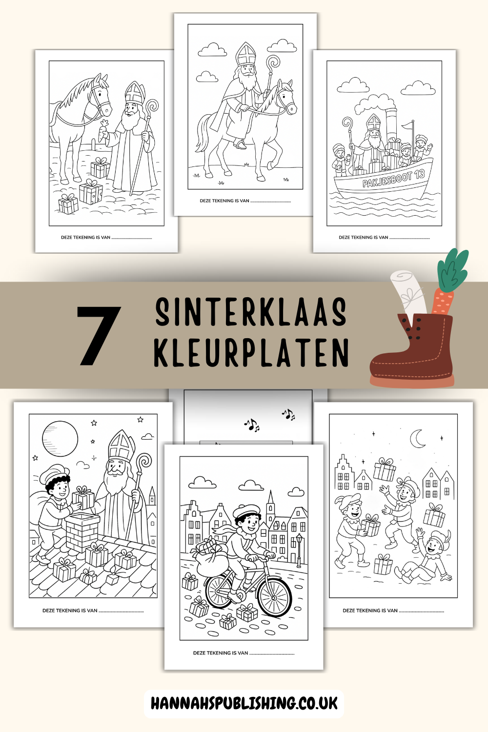 Kleurplaten Sinterklaas en Piet, Sinterklaas Kleurplaten, Printbaar Sinterklaas kleurplaten, Sinterklaas Tekenen Makkelijk Tekeningen