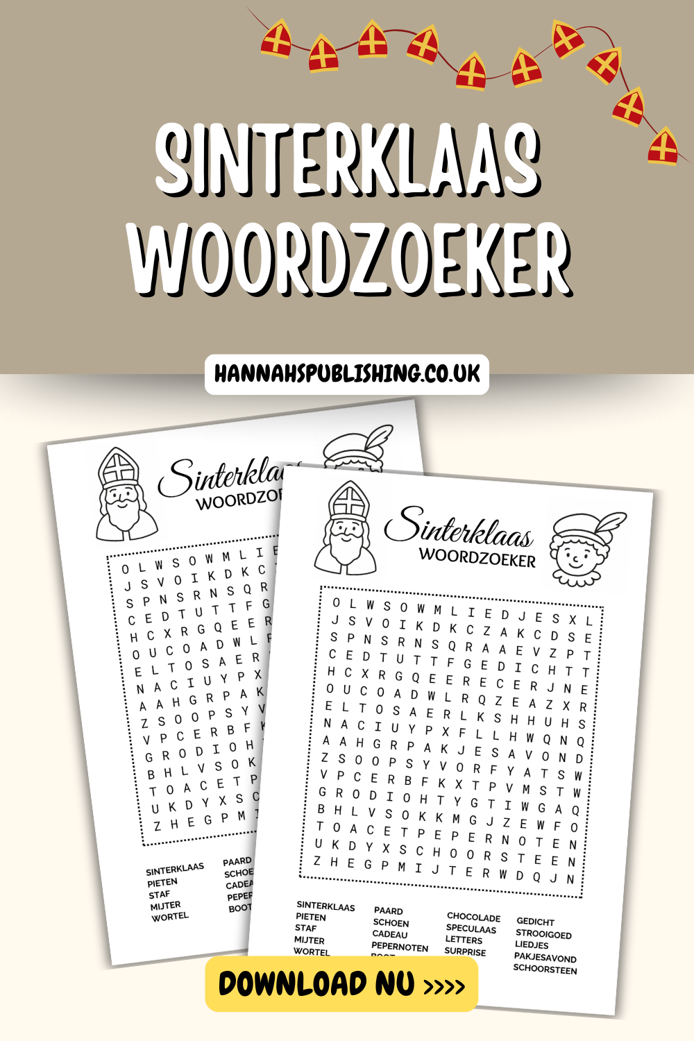Sinterklaas Woordzoeker, Dutch Sinterklaas Word Search, Zoek de Woorden van het Sinterklaasfeest | Spelletjesavond, Sinterklaas Holiday