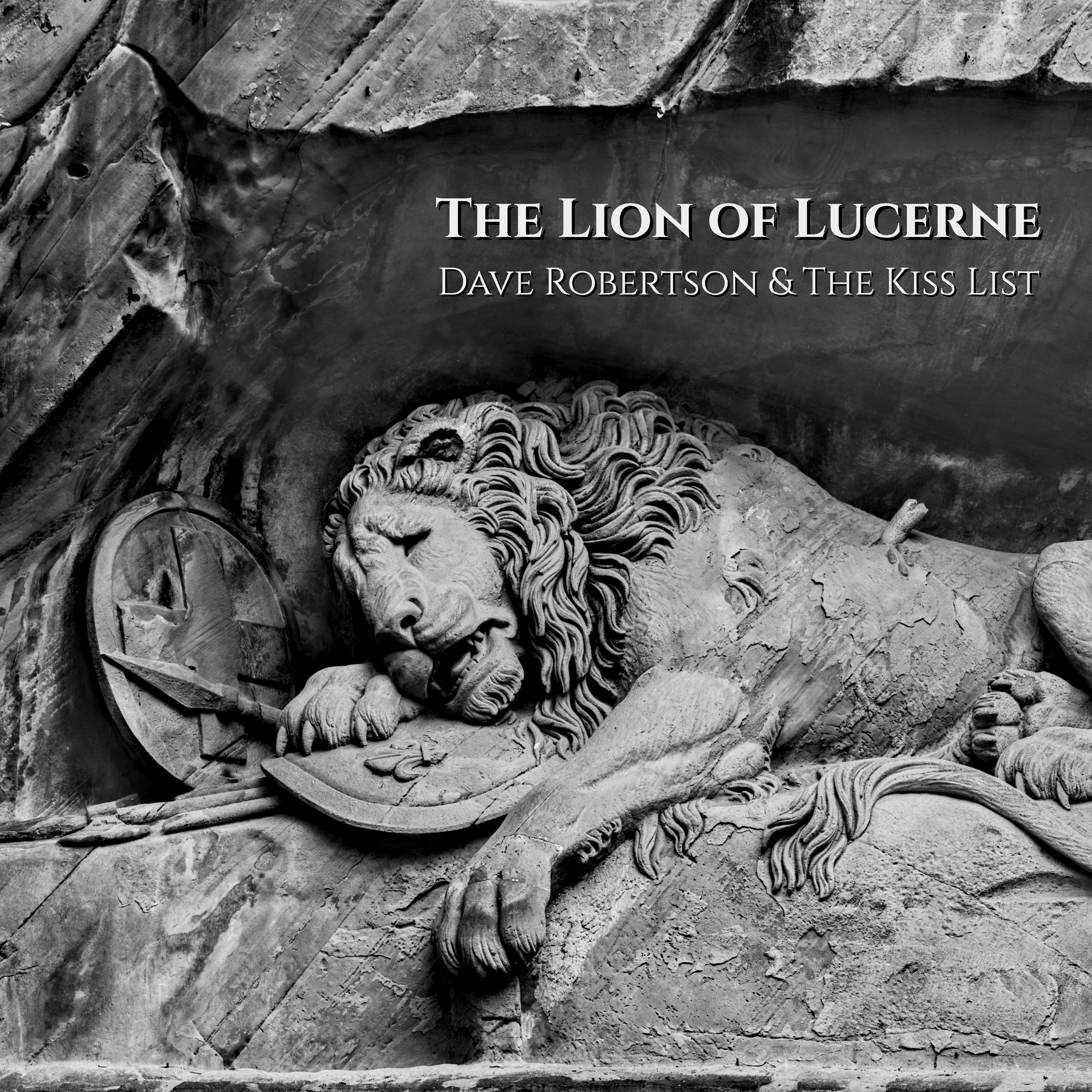 The cover art of the latest single, The Lion of Lucerne