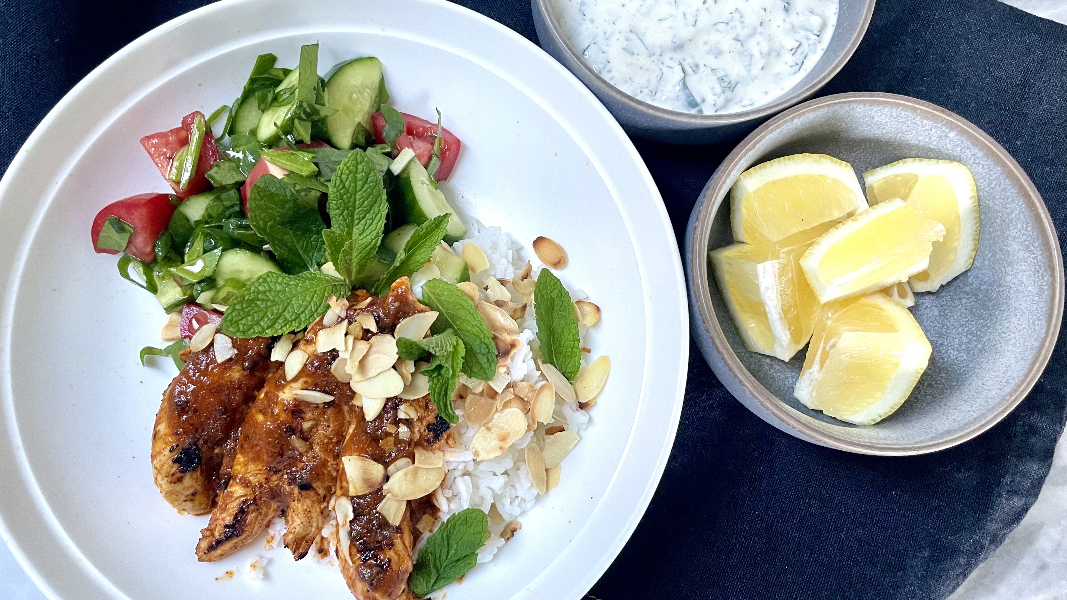 Tandoori Chicken with Salad