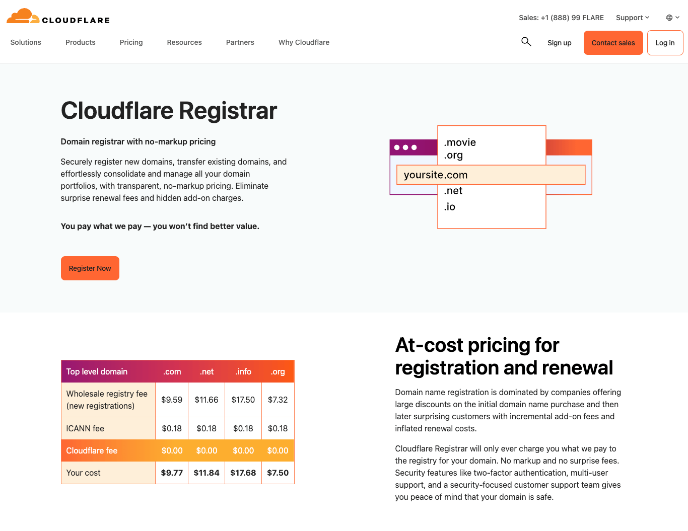 Signup for Cloudflare