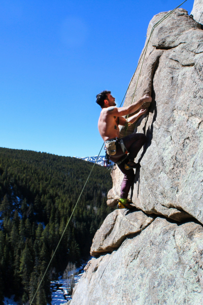 Climbing in Boulder Canyon