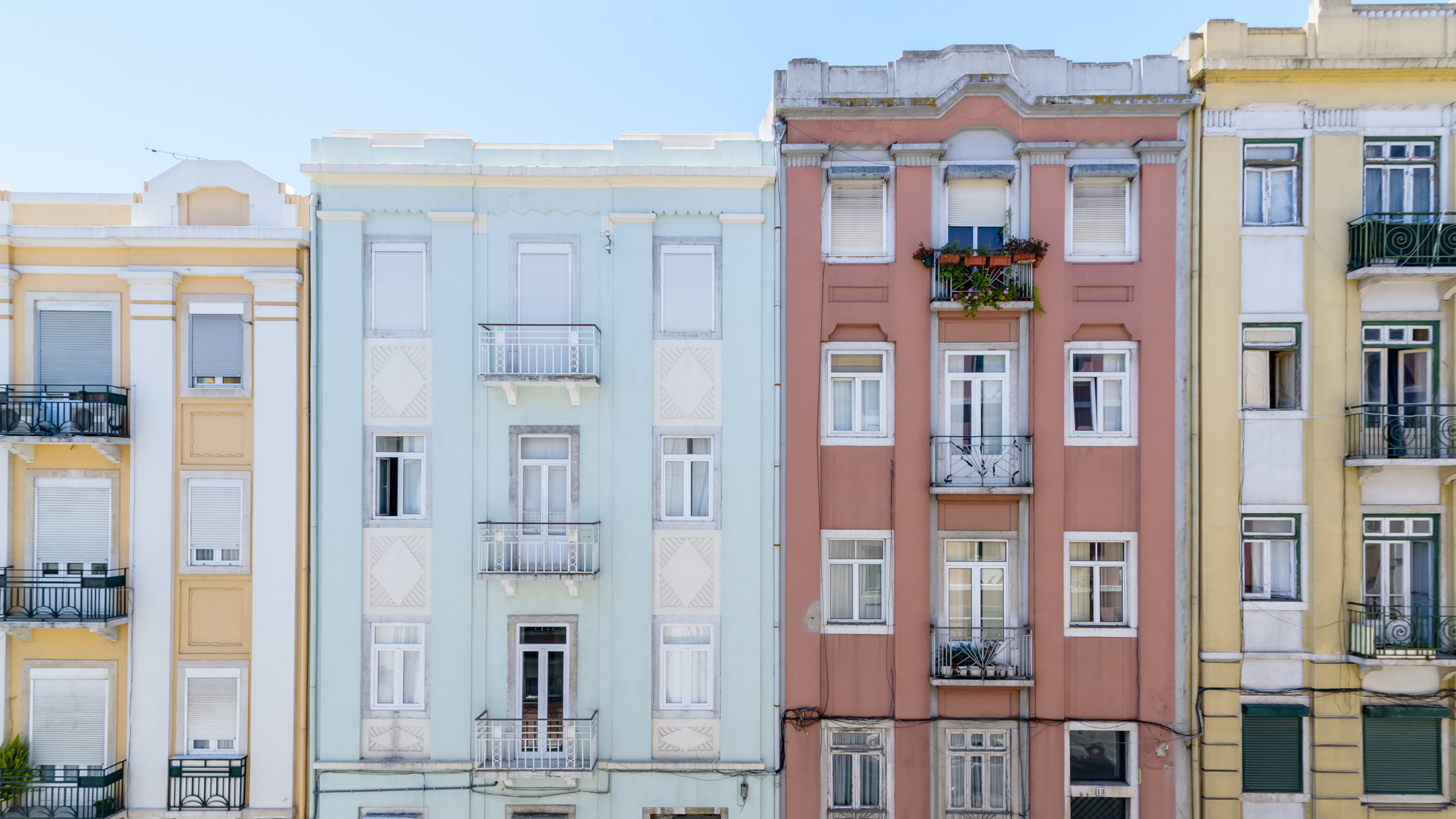 Colorful Buildings in Lisbon