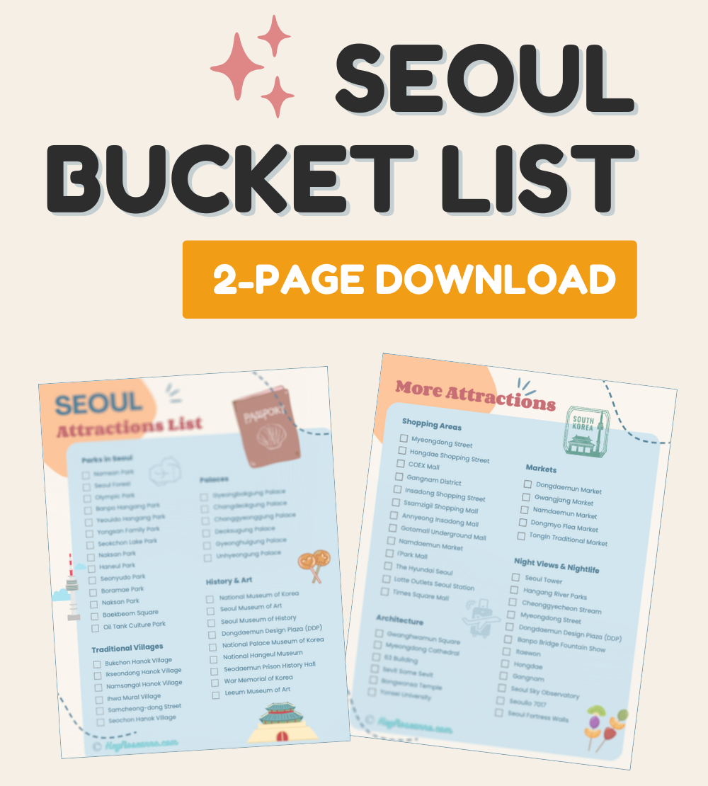 Easiest 5 Day Seoul Itinerary After Visiting 7 Times Easiest 5 Day Seoul Itinerary After Visiting 7 Times