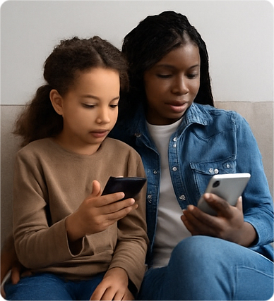 Screenshot from Zoom screen time coaching session