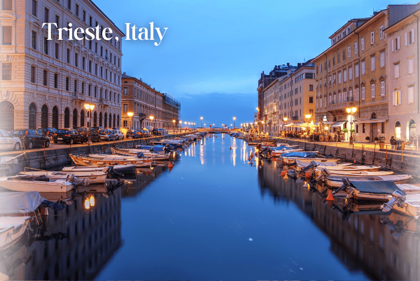 Trieste main square Piazza Unità d’Italia with Adriatic Sea view