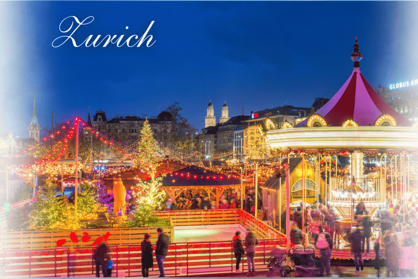 Zurich Christmas Market Swarovski Tree — CarGip Switzerland tour