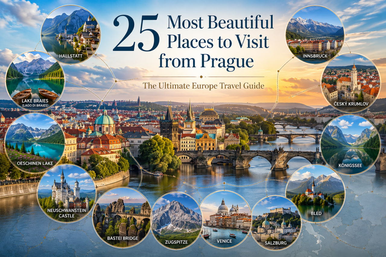 25 Most Beautiful Places to Visit from Prague: Ultimate Europe Travel Guide