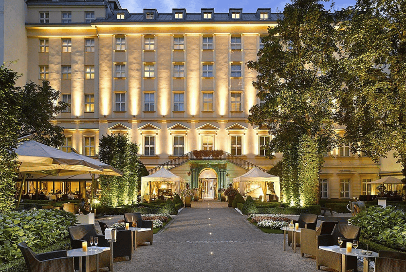 The Grand Mark Prague luxury courtyard — CarGip hotel transfer