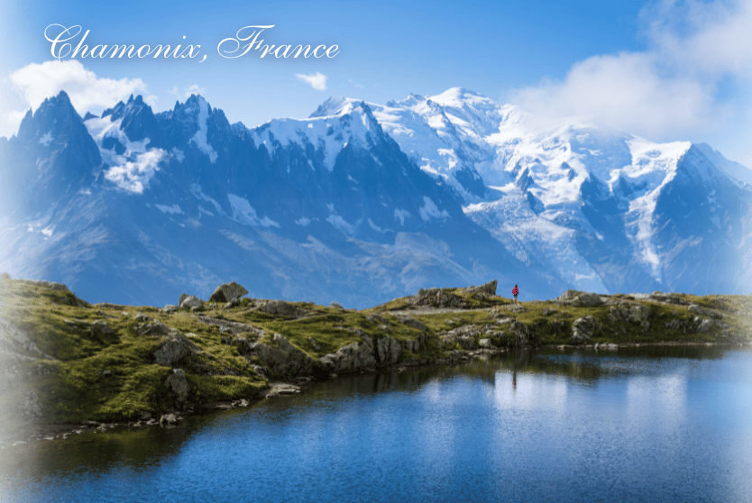 Chamonix Mont Blanc mountain panorama