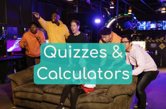 A multi-cultural group of friends playing together, presented as the image for Near Me Discovery's fun, informative, and interactive quizzes and calculators