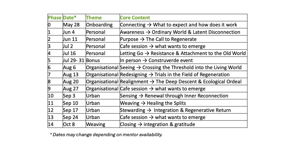Regen101: Programme Summary (Compact Version)