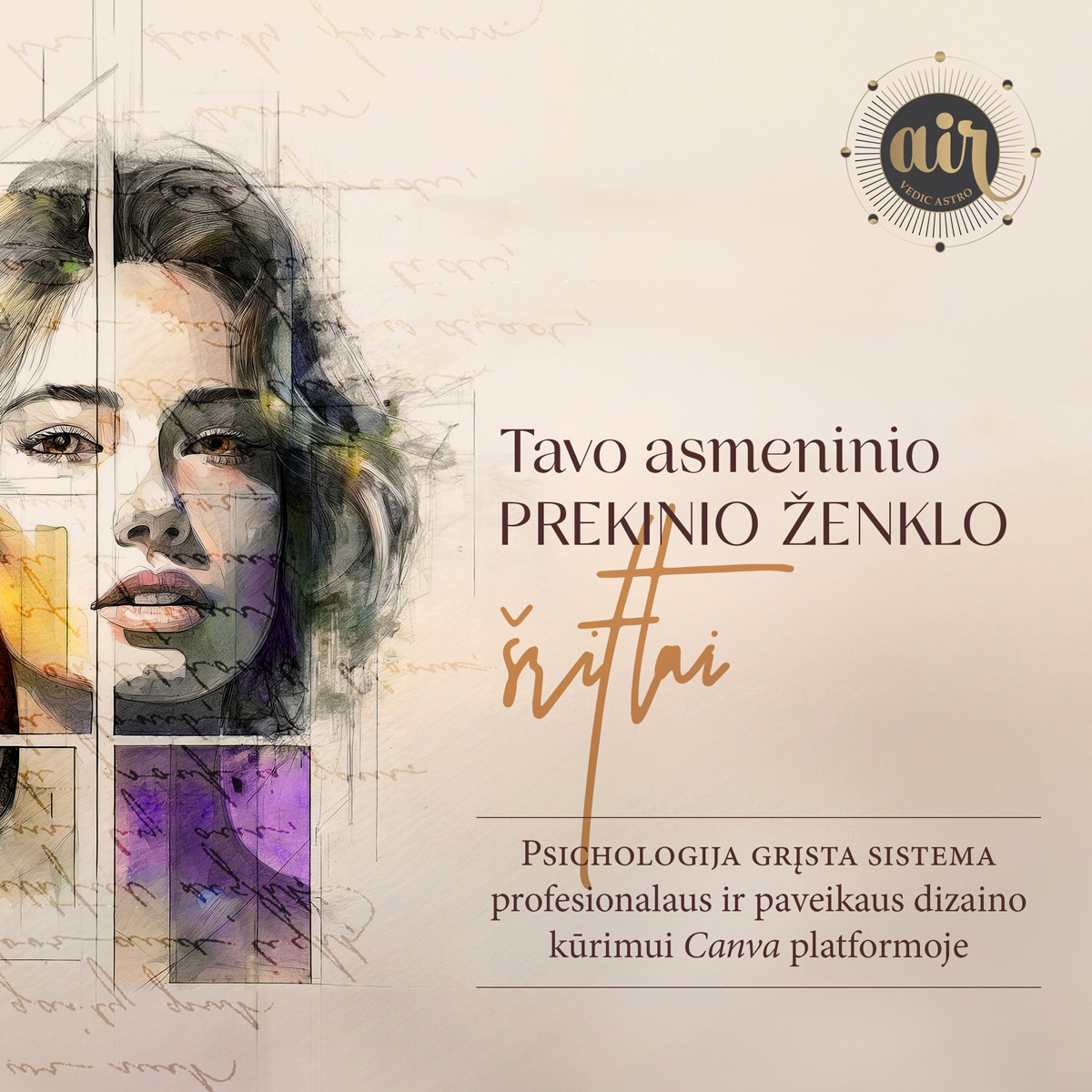 sriftu gidas, šriftų derinimas, canva šriftai, prekinio ženklo šriftai, brendo identitetas,