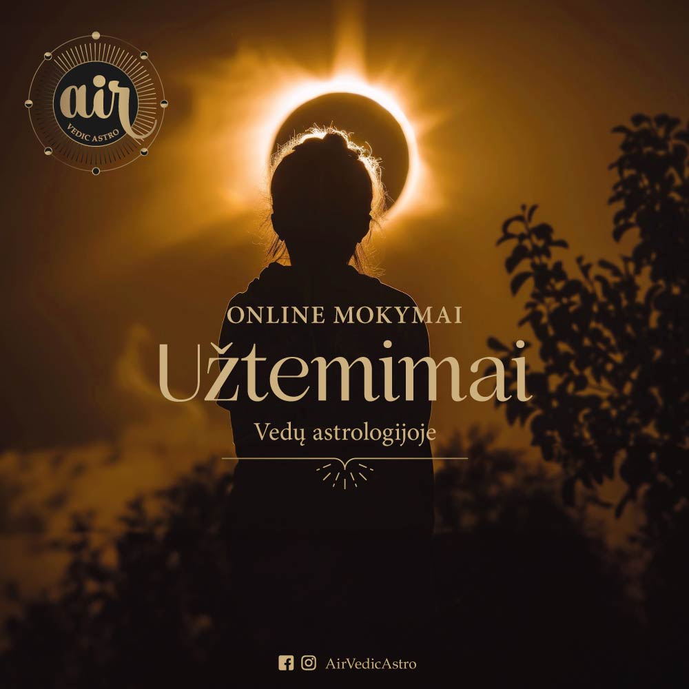 Online mokymai Užtemimai Vedų astrologijoje Uztemimas poveikis reiksme AirVedicAstro internetu