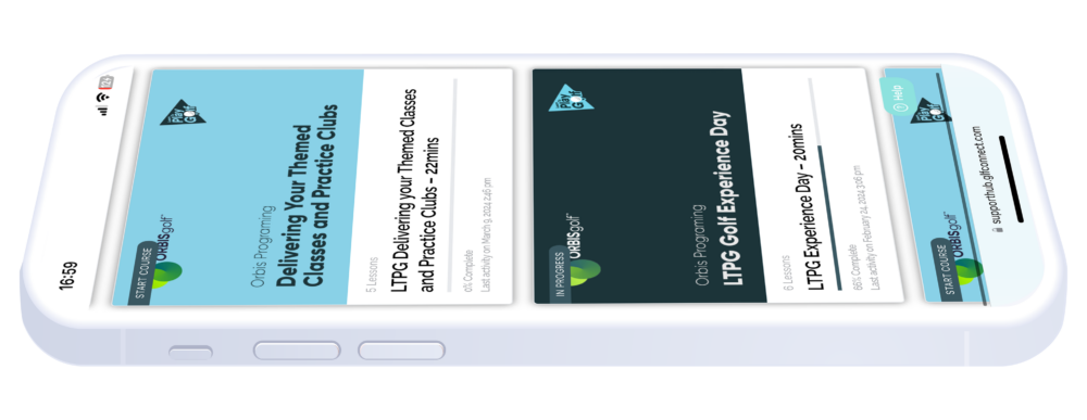 Orbis Golf Coach Toolbox on iPhone