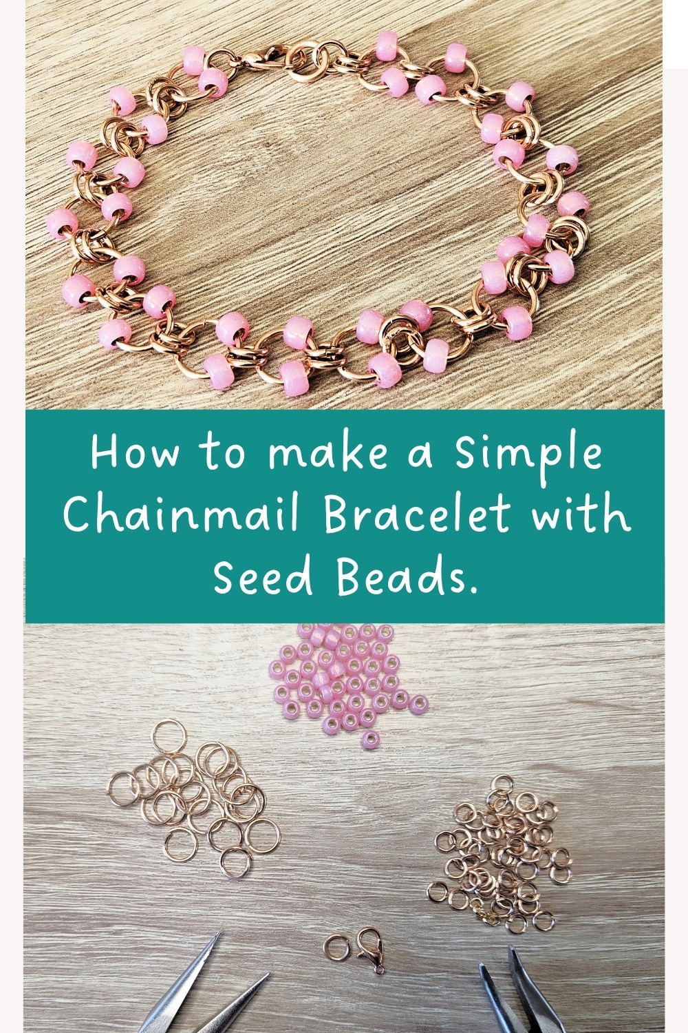 How to Make a Simple Chainmail Bracelet with Seed Beads