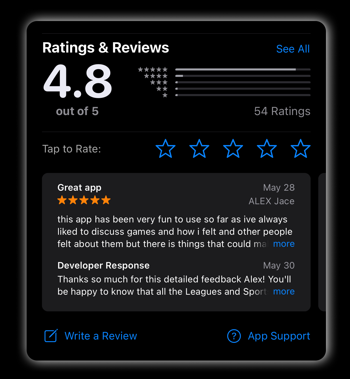 App Store Ratings