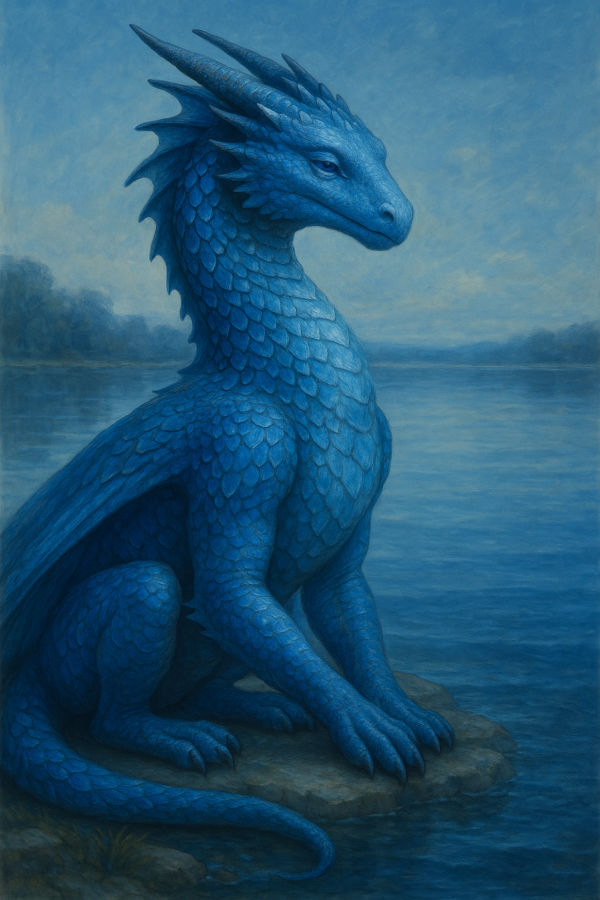 Pia, the Dragon Crystal Guardian of Blue Kyanite