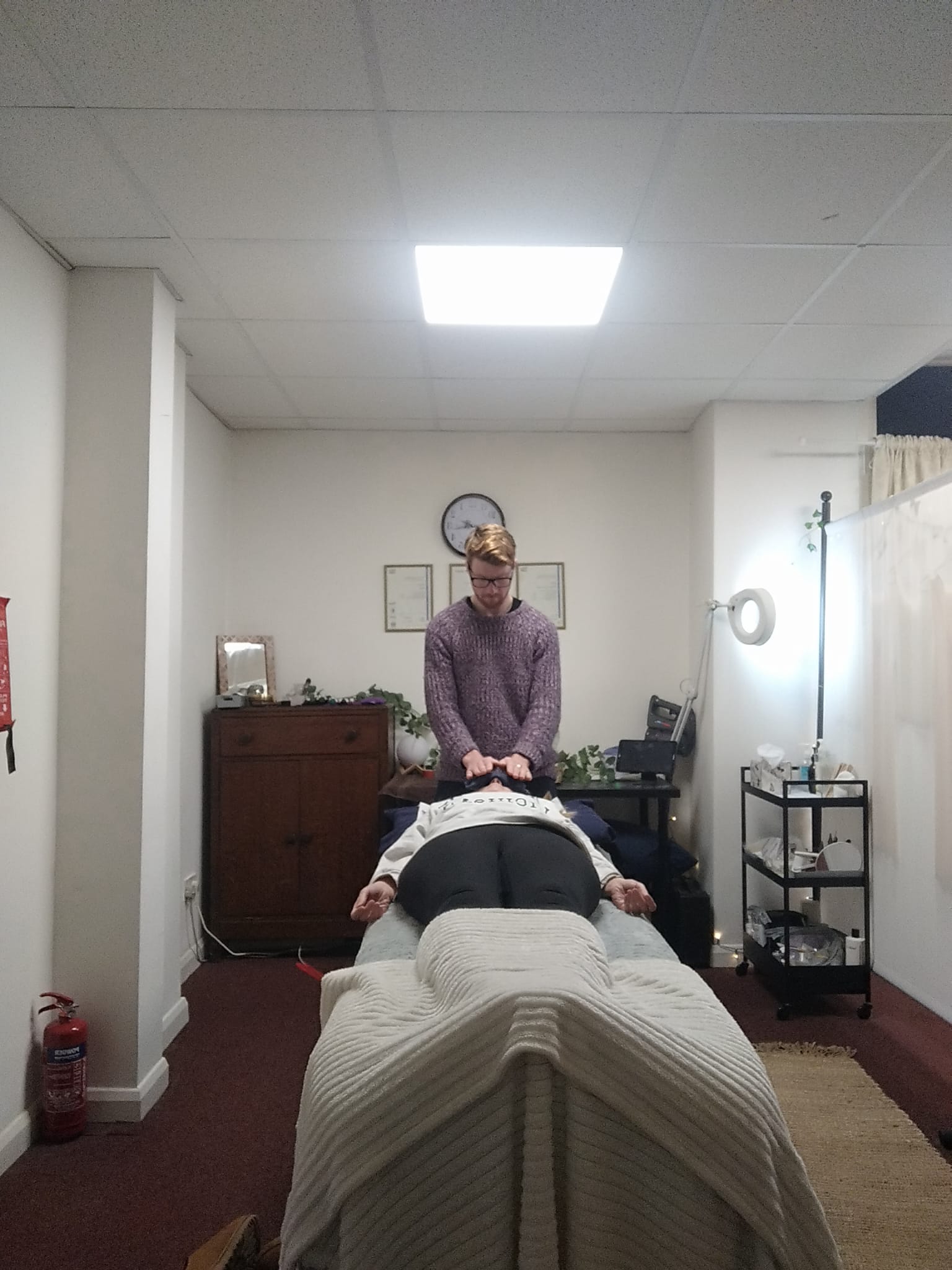 Image of Mark O'Hanlon at Red Sage Holistic Therapies clinic in Ossett, Wakefield, west Yorkshire, UK.