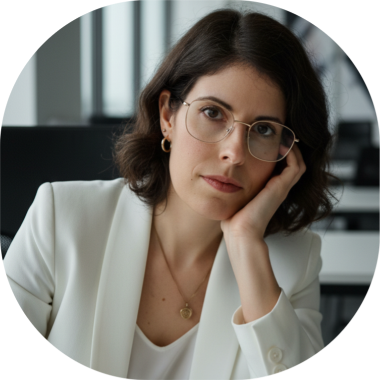 Vânia Bernardino, terapeuta de EFT e mentora para mulheres, num ambiente acolhedor.