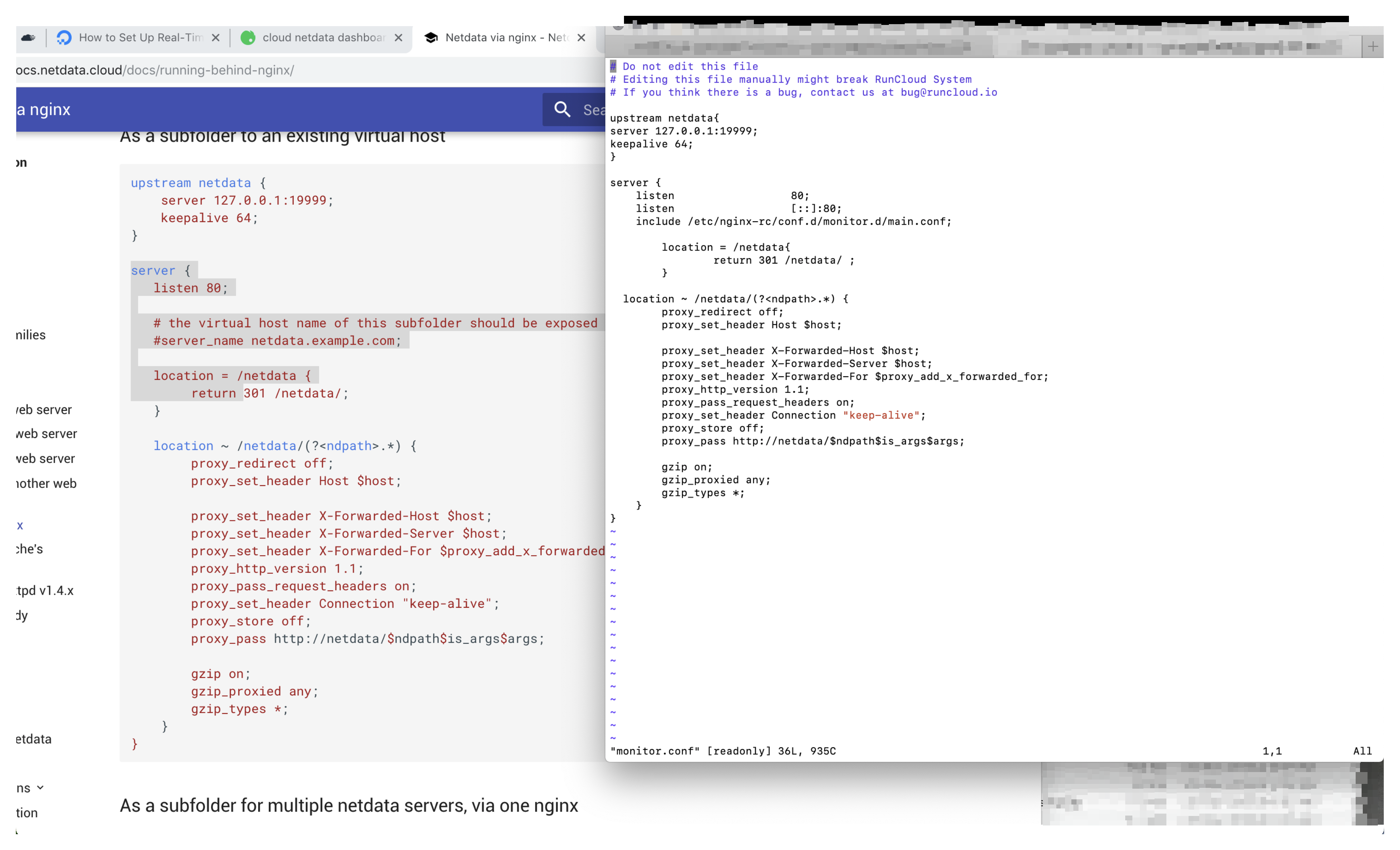 Bookmark : Adding netdata to Runcloud powered Ubuntu Server