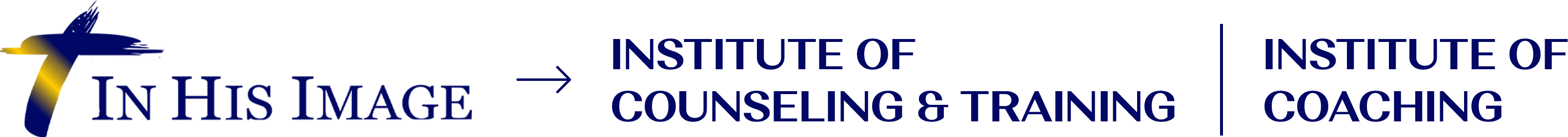 In His Image Institute of Coaching log and In His Image Institute of Counseling & Training logo
