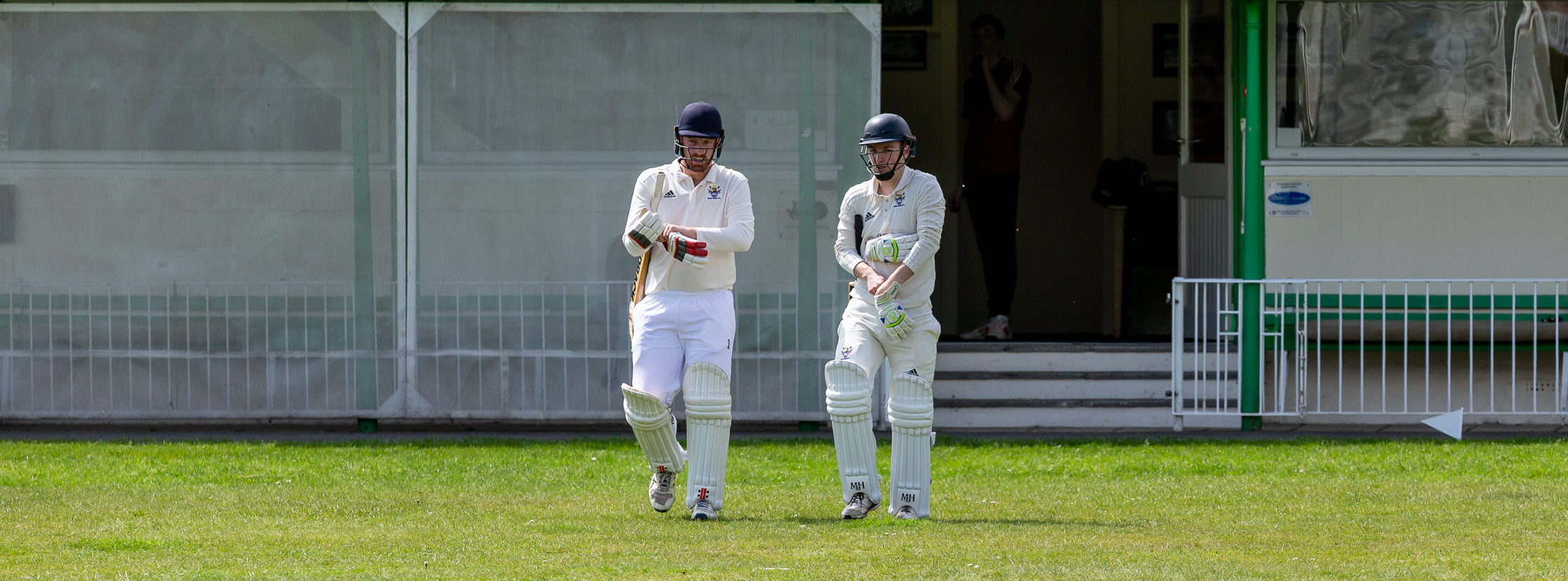 Mens openers walking to the crease