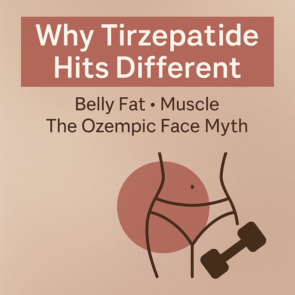 “Why Tirzepatide Hits Different: Belly Fat, Muscle & the Ozempic Face Myth”