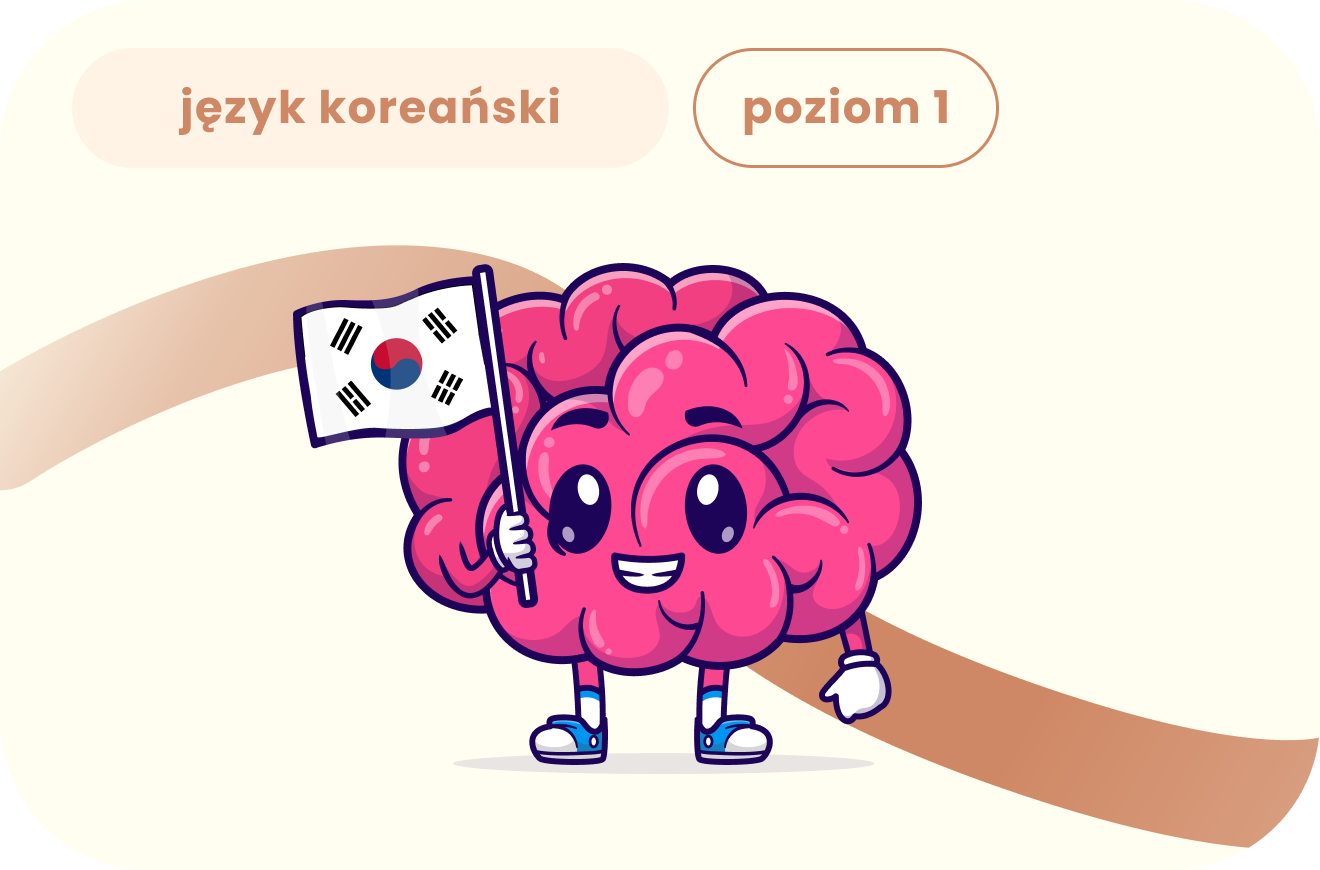 Kurs online w aplikacji język koreański Poziom 1 (A1), nauka Hangul i podstaw.