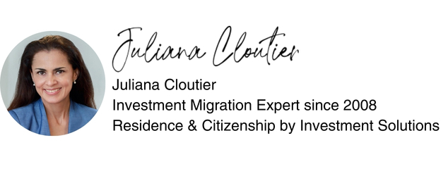 Juliana Cloutier, Investment Migration Expert since 2008, Residence & Citizenship by Investment Solutions