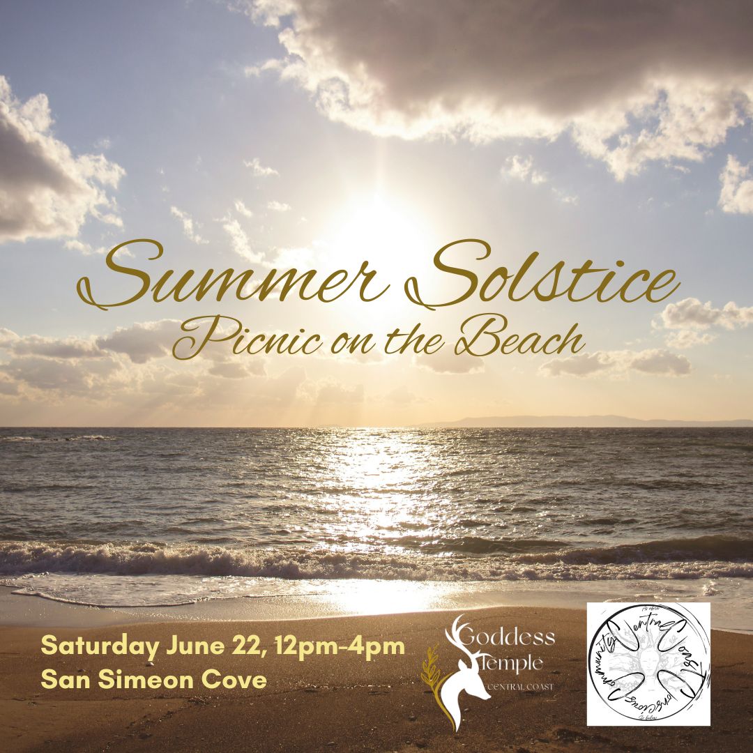 Summer Solstice Picnic on the Beach, San Simeon Cove, Saturday June 22, 4pm-Sunset