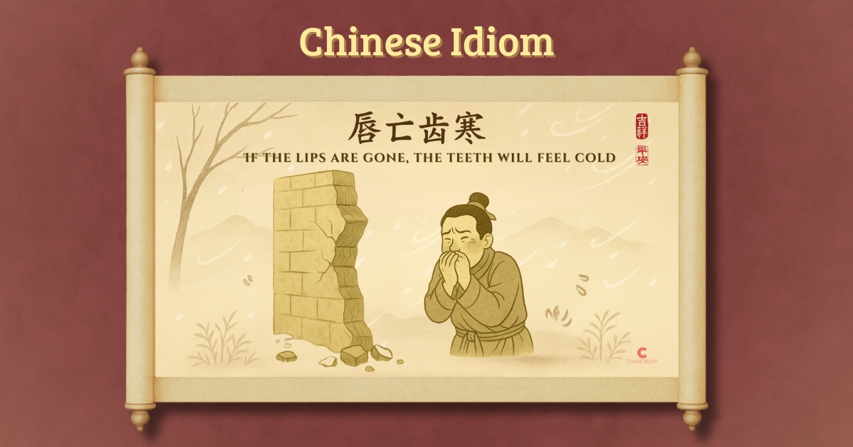 🧊 唇亡齿寒 chún wáng chǐ hán – If the Lips Are Gone, the Teeth Will Feel Cold