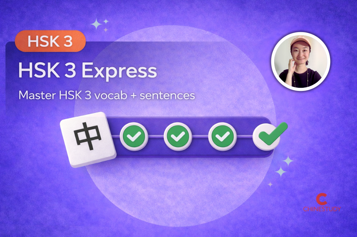 HSK 3 vocab + sentences + speaking drills.