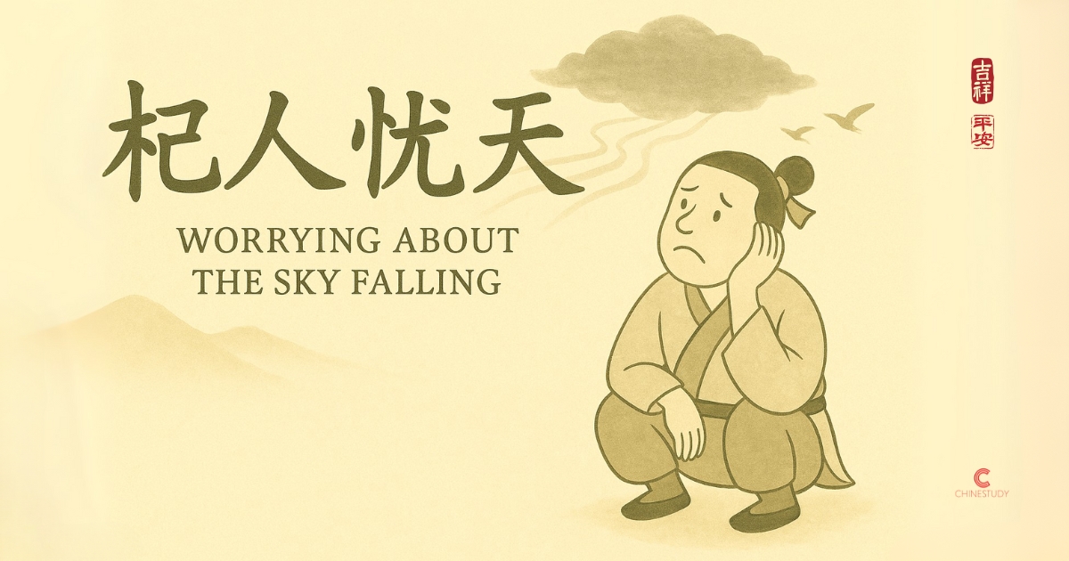 🌌 杞人忧天 qǐ rén yōu tiān – Worrying About the Sky Falling