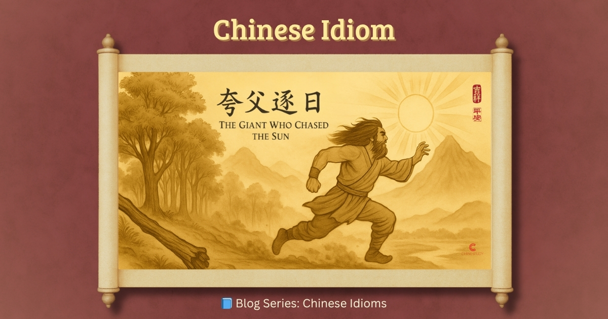 🌞 夸父逐日 kuā fù zhú rì – The Giant Who Chased the Sun