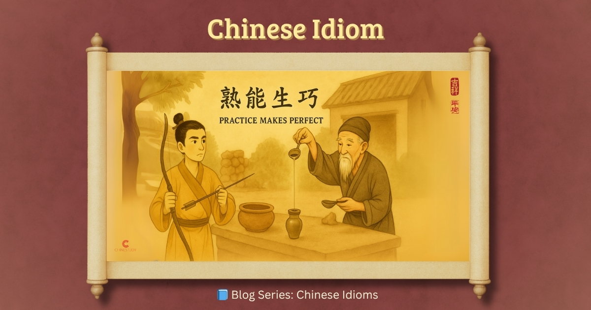 🥄 熟能生巧 shú néng shēng qiǎo – Practice Makes Perfect