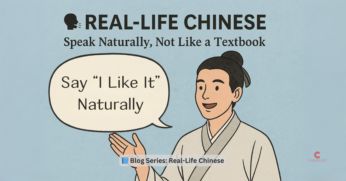 How to Say “I Like It” Naturally in Chinese — Not Just “我喜欢”