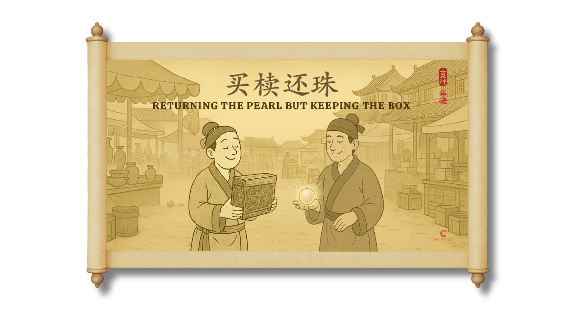 💎 买椟还珠 mǎi dú huán zhū – Returning the Pearl but Keeping the Box