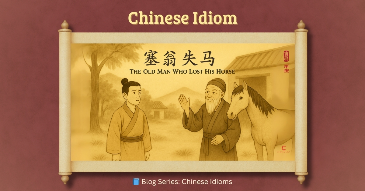 🐎 塞翁失马 sài wēng shī mǎ – A Blessing in Disguise