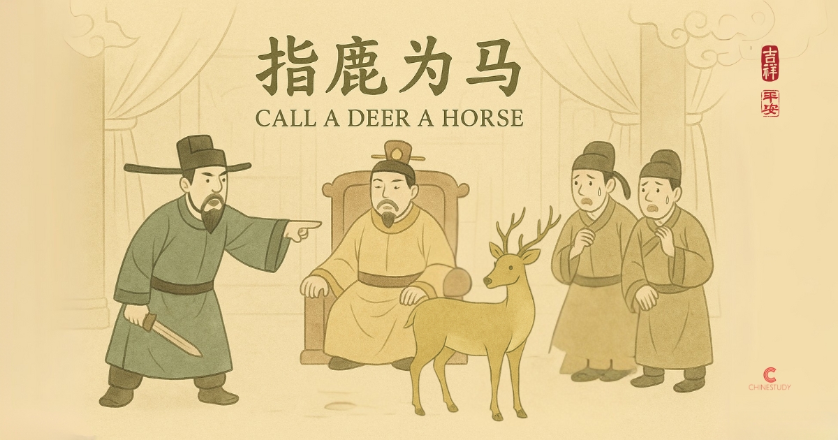 🦌 指鹿为马 zhǐ lù wéi mǎ – When Power Twists the Truth