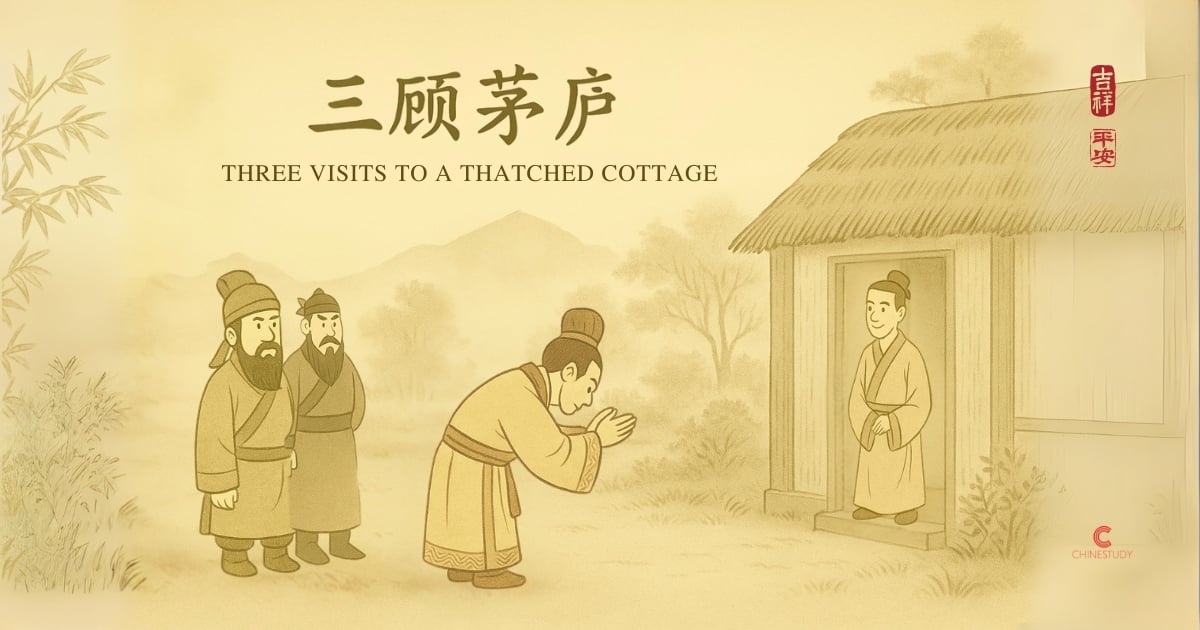 🛖 三顾茅庐 sān gù máo lú – Winning Trust Through Sincerity