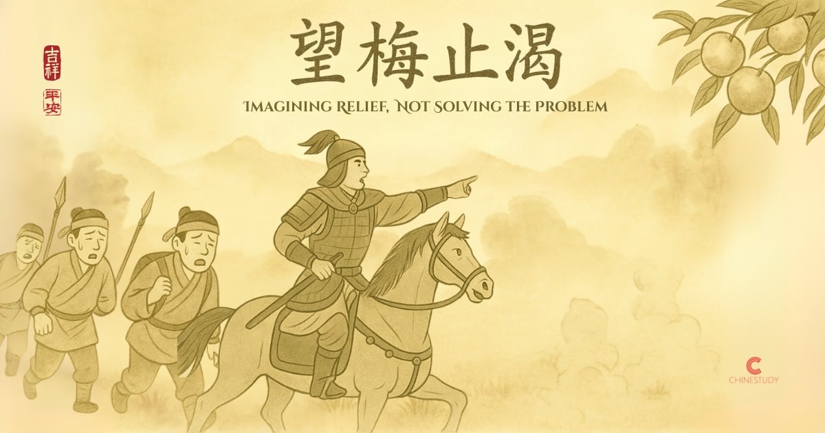 🫐 望梅止渴 wàng méi zhǐ kě – Imagining Relief, Not Solving the Problem