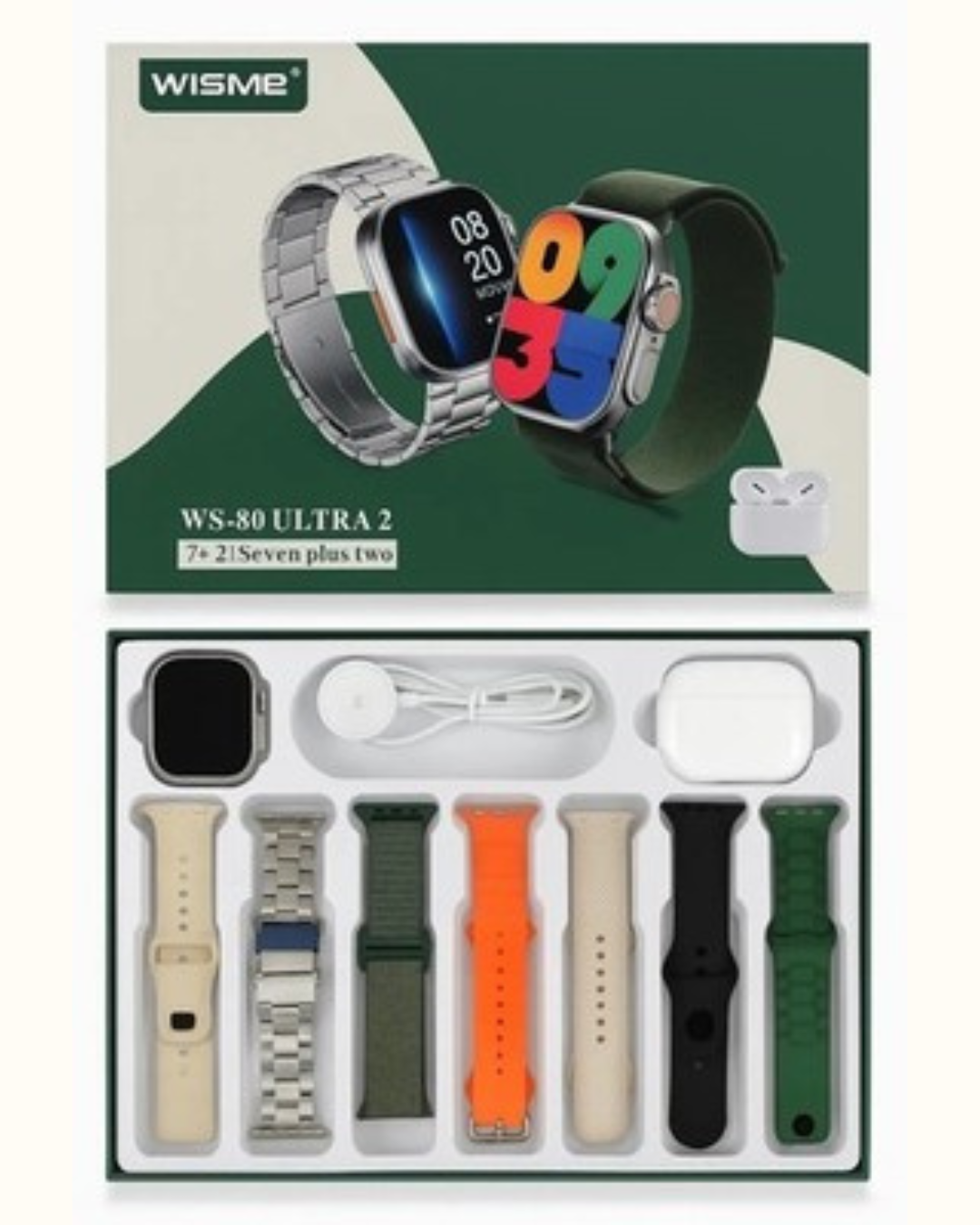 Four interchangeable straps