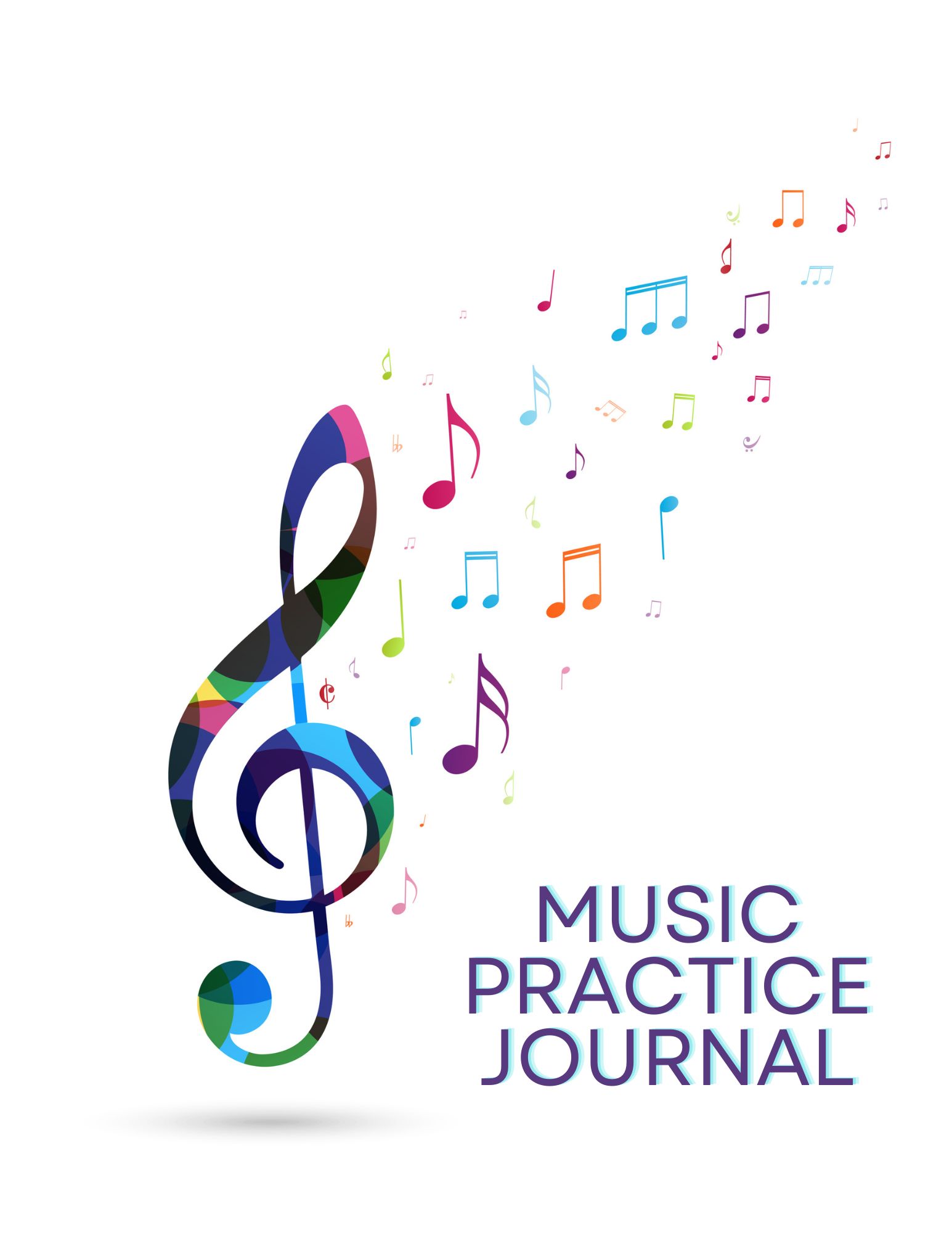Book Cover Music Practice Journal