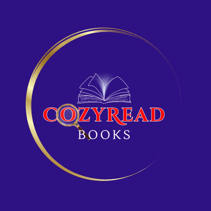 logo, open book, magnifying glass over the O of CozyRead