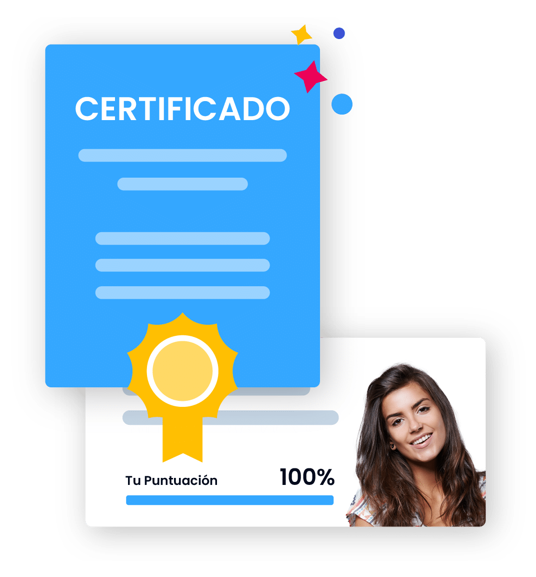 Imagen que celebra la finalización del curso con un mensaje de felicitaciones y reconocimiento al logro alcanzado.